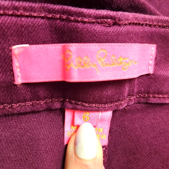 Lilly Pulitzer Purple Skinny Jeans NWT Women's Size 6 - Picture 4 of 5